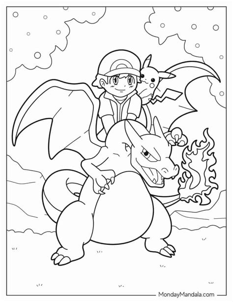 charizard outline|26 Charizard Coloring Pages (Free PDF Printables) .